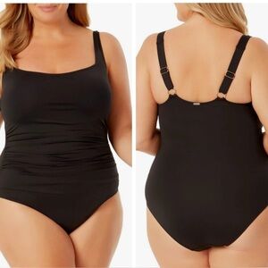 Anne Cole Black One-Piece Swimsuit XXL